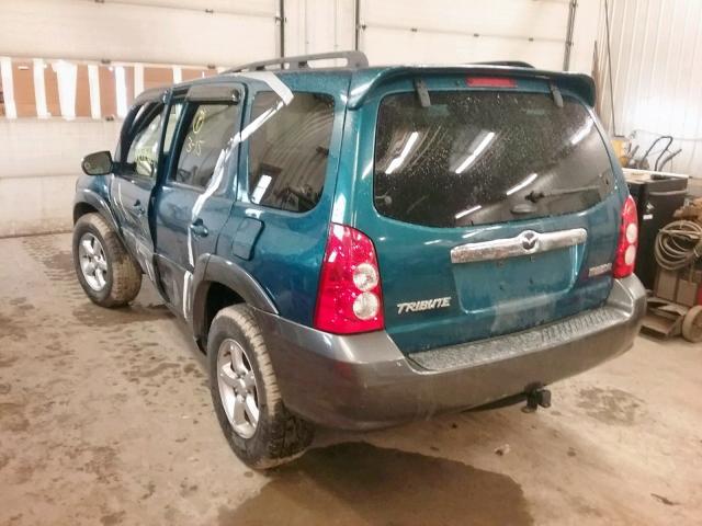 4F2YZ96195KM00521 - 2005 MAZDA TRIBUTE S BLUE photo 3