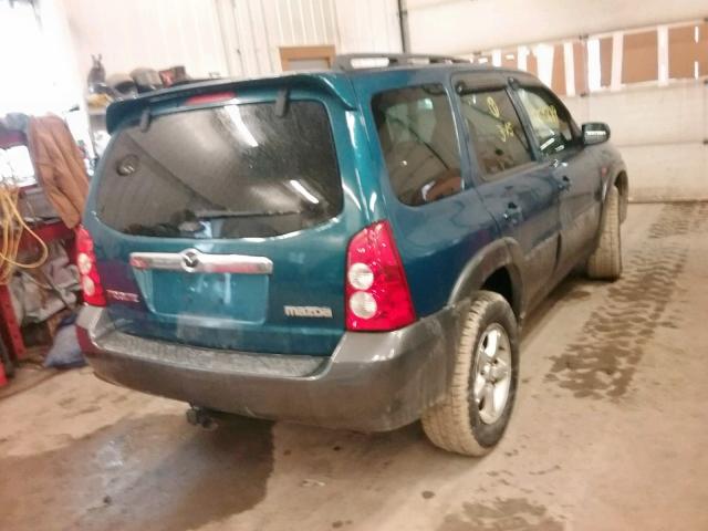 4F2YZ96195KM00521 - 2005 MAZDA TRIBUTE S BLUE photo 4