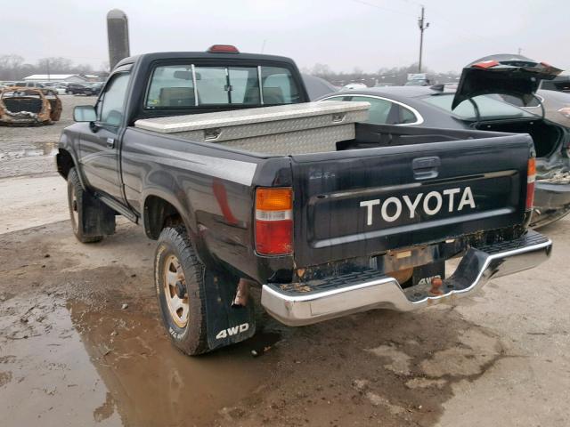 4TARN01P1RZ206565 - 1994 TOYOTA PICKUP 1/2 BLACK photo 3