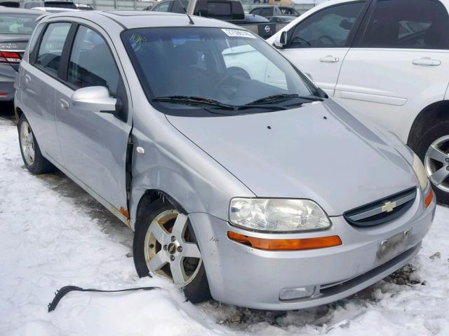 KL1TG66676B667188 - 2006 CHEVROLET AVEO LT SILVER photo 1