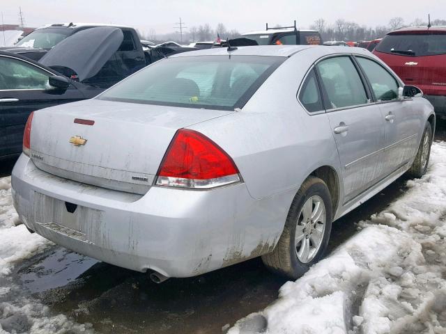 2G1WA5E39F1118853 - 2015 CHEVROLET IMPALA LIM SILVER photo 4