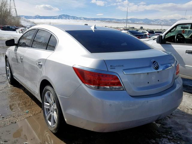 1G4GD5EG7AF205587 - 2010 BUICK LACROSSE C SILVER photo 3