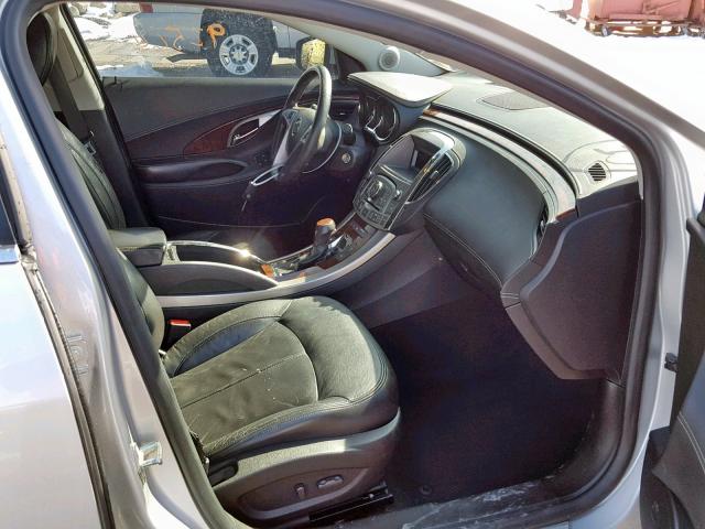 1G4GD5EG7AF205587 - 2010 BUICK LACROSSE C SILVER photo 5