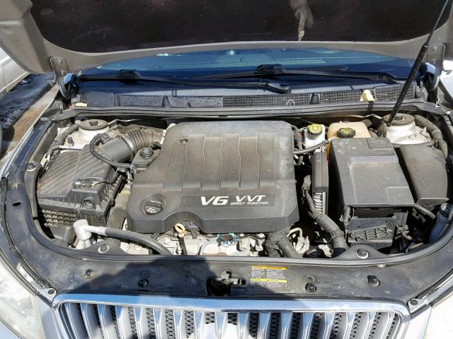 1G4GD5EG7AF205587 - 2010 BUICK LACROSSE C SILVER photo 7