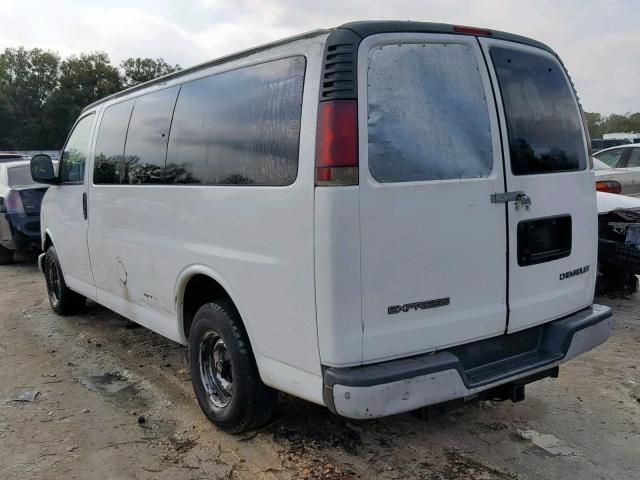 1GNFG15W711192500 - 2001 CHEVROLET EXPRESS G1 WHITE photo 3