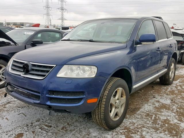 WVGBC77L04D045538 - 2004 VOLKSWAGEN TOUAREG 3. BLUE photo 2