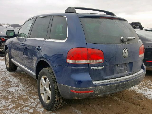 WVGBC77L04D045538 - 2004 VOLKSWAGEN TOUAREG 3. BLUE photo 3