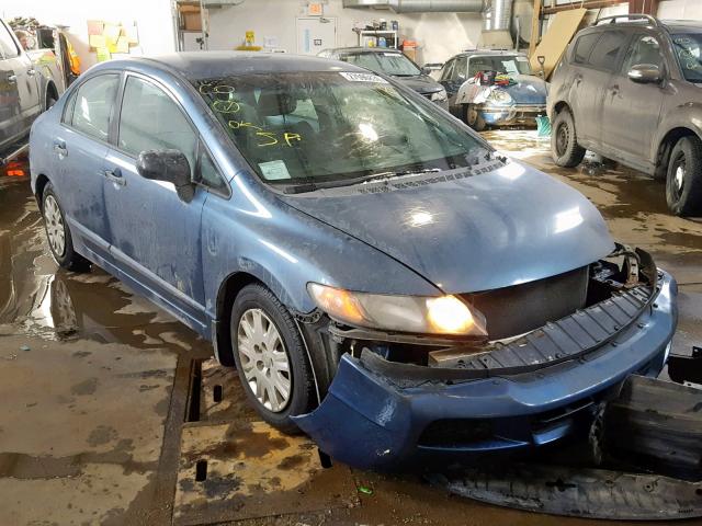 2HGFA16259H027484 - 2009 HONDA CIVIC DX BLUE photo 1