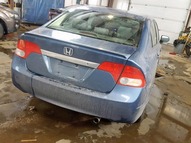 2HGFA16259H027484 - 2009 HONDA CIVIC DX BLUE photo 4