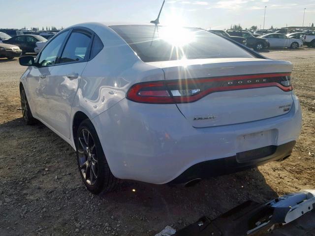 1C3CDFBH4DD156780 - 2013 DODGE DART SXT WHITE photo 3