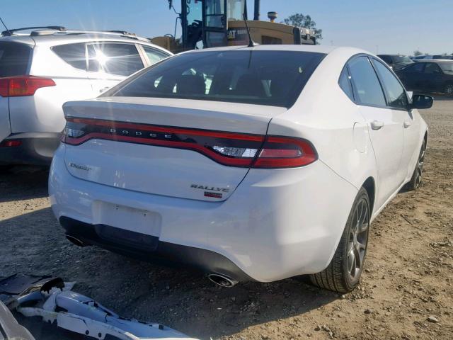 1C3CDFBH4DD156780 - 2013 DODGE DART SXT WHITE photo 4