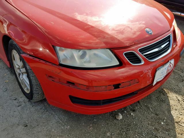 YS3FD46Y171133625 - 2007 SAAB 9-3 2.0T RED photo 9