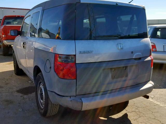 5J6YH17204L013869 - 2004 HONDA ELEMENT DX GRAY photo 3