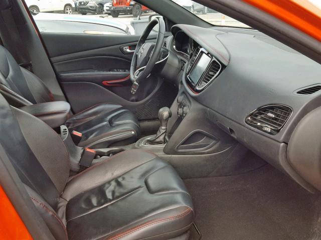 1C3CDFEB4FD253522 - 2015 DODGE DART GT ORANGE photo 5