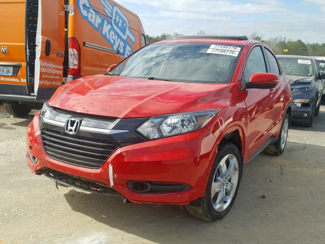 3CZRU5H58GM733522 - 2016 HONDA HR-V EX RED photo 2