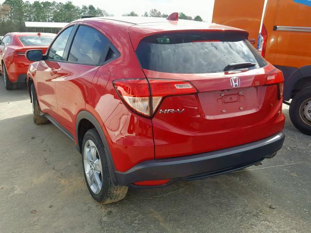 3CZRU5H58GM733522 - 2016 HONDA HR-V EX RED photo 3