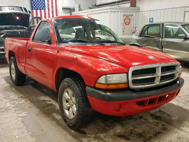 1D7FL36K04S674743 - 2004 DODGE DAKOTA SPO RED photo 1