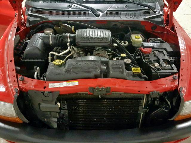 1D7FL36K04S674743 - 2004 DODGE DAKOTA SPO RED photo 7