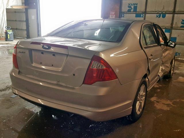 3FAHP0GA0CR449914 - 2012 FORD FUSION S SILVER photo 4