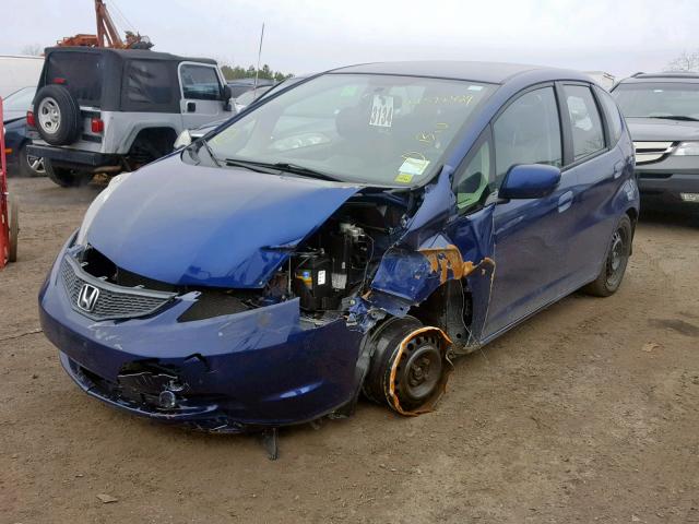 JHMGE8H31CC028498 - 2012 HONDA FIT BLUE photo 2