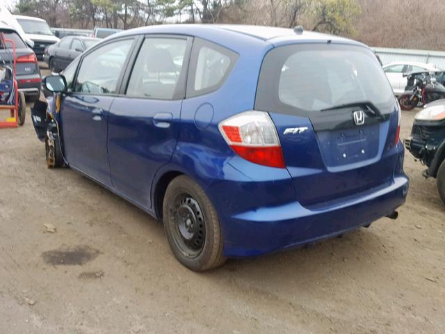 JHMGE8H31CC028498 - 2012 HONDA FIT BLUE photo 3