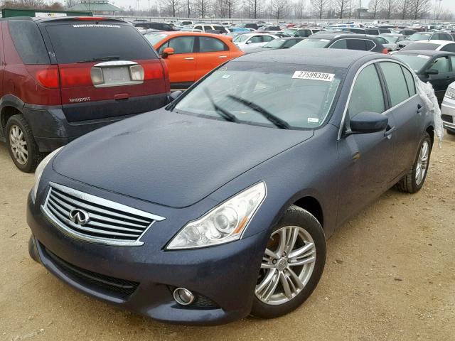 JN1CV6AR3AM254166 - 2010 INFINITI G37 GRAY photo 2