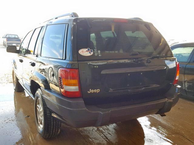 1J4GX48SX4C344358 - 2004 JEEP GRAND CHER BLACK photo 3