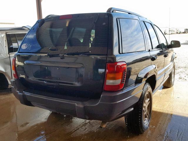 1J4GX48SX4C344358 - 2004 JEEP GRAND CHER BLACK photo 4