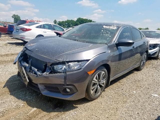 JHMFC1F78JX035663 - 2018 HONDA CIVIC EXL GRAY photo 2