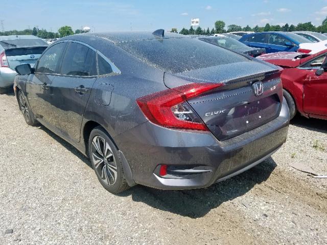 JHMFC1F78JX035663 - 2018 HONDA CIVIC EXL GRAY photo 3