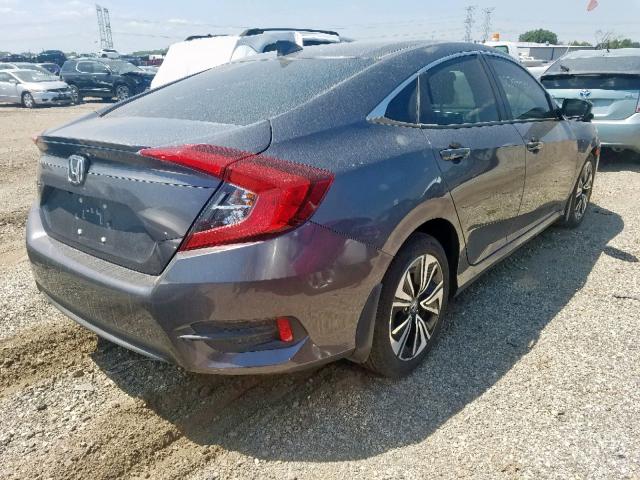 JHMFC1F78JX035663 - 2018 HONDA CIVIC EXL GRAY photo 4