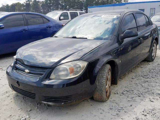 1G1AL58F787225495 - 2008 CHEVROLET COBALT LT BLACK photo 2