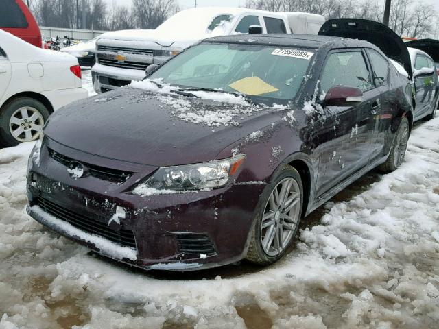 JTKJF5C75C3038229 - 2012 TOYOTA SCION TC მუქწითელი ფოტო 2