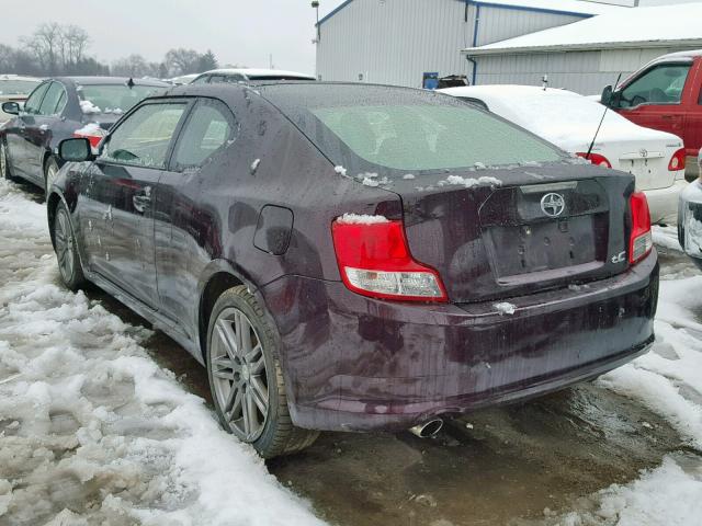 JTKJF5C75C3038229 - 2012 TOYOTA SCION TC მუქწითელი ფოტო 3