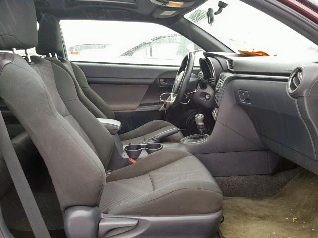 JTKJF5C75C3038229 - 2012 TOYOTA SCION TC მუქწითელი ფოტო 5
