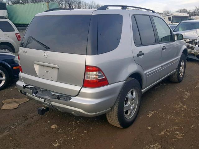 4JGAB57E84A466218 - 2004 MERCEDES-BENZ ML 350 SILVER photo 4