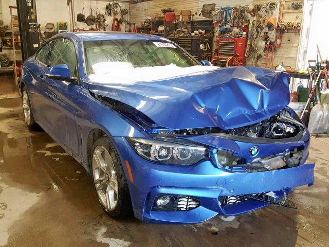 WBA4W9C51JAC08914 - 2018 BMW 440XI BLUE photo 1