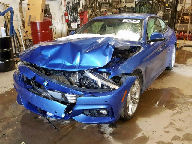 WBA4W9C51JAC08914 - 2018 BMW 440XI BLUE photo 2