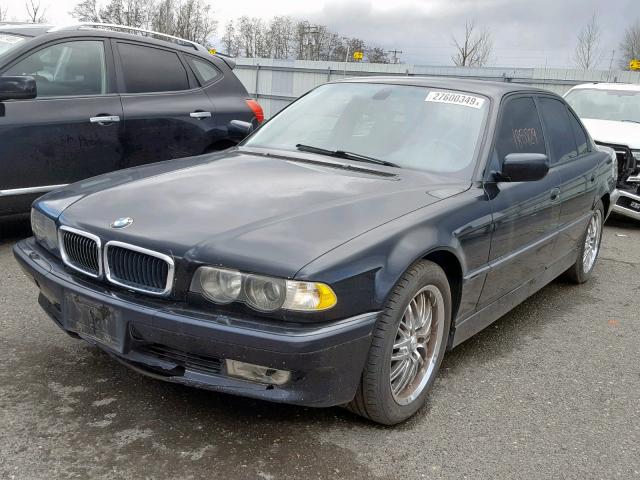 WBAGG834X1DN85815 - 2001 BMW 740 I AUTO BLUE photo 2