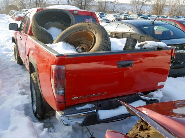 1GCDT136768123755 - 2006 CHEVROLET COLORADO RED photo 3