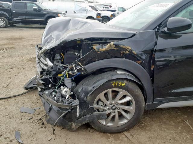 KM8J33A46JU743864 - 2018 HYUNDAI TUCSON SEL BLACK photo 9