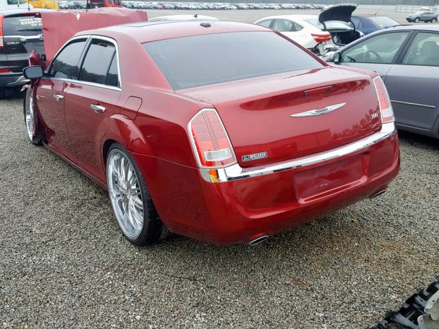 2C3CCACG8CH138716 - 2012 CHRYSLER 300 LIMITE RED photo 3