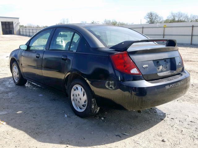 1G8AZ52F63Z147281 - 2003 SATURN ION LEVEL BLACK photo 3