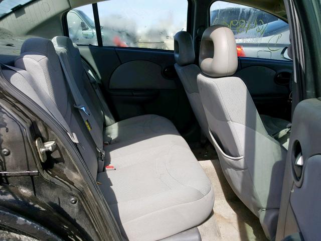 1G8AZ52F63Z147281 - 2003 SATURN ION LEVEL BLACK photo 6