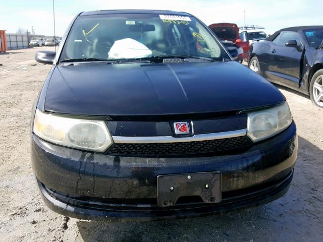 1G8AZ52F63Z147281 - 2003 SATURN ION LEVEL BLACK photo 9