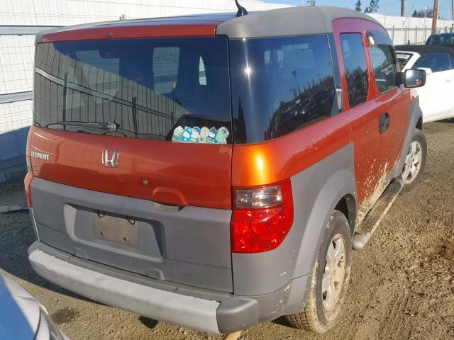 5J6YH286X3L047341 - 2003 HONDA ELEMENT EX BURGUNDY photo 4