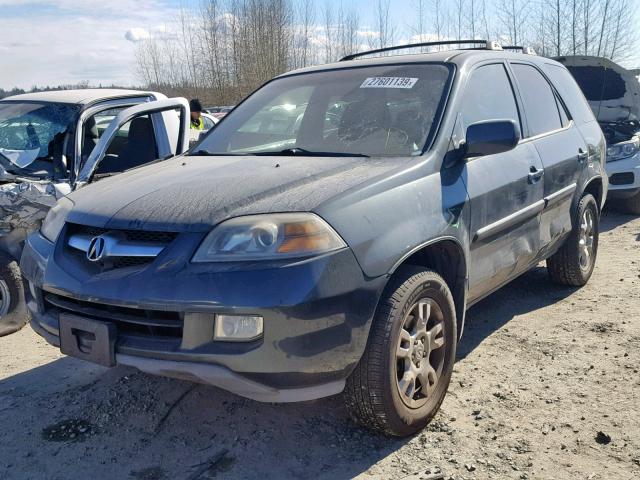 2HNYD18974H500734 - 2004 ACURA MDX TOURIN GRAY photo 2