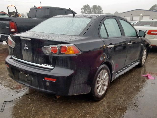 JA32U2FU3GU000501 - 2016 MITSUBISHI LANCER ES BLACK photo 4