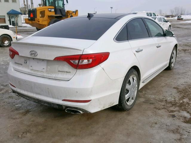 5NPE34AF6GH383849 - 2016 HYUNDAI SONATA SPO WHITE photo 4