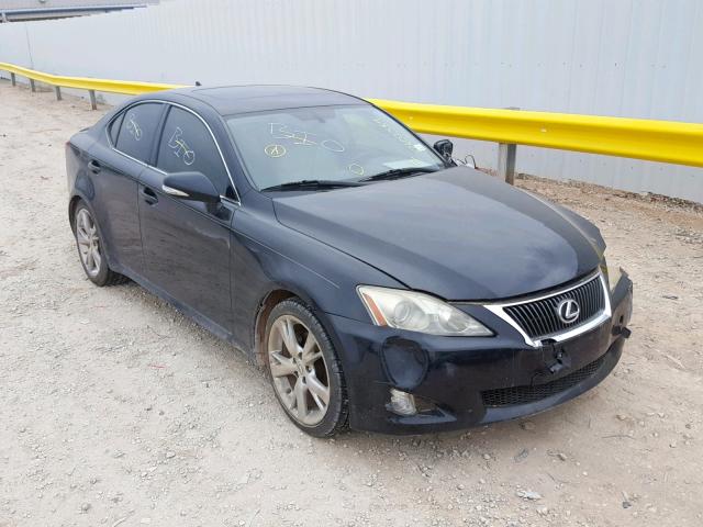 JTHBF5C28A5108578 - 2010 LEXUS IS 250 BLACK photo 1